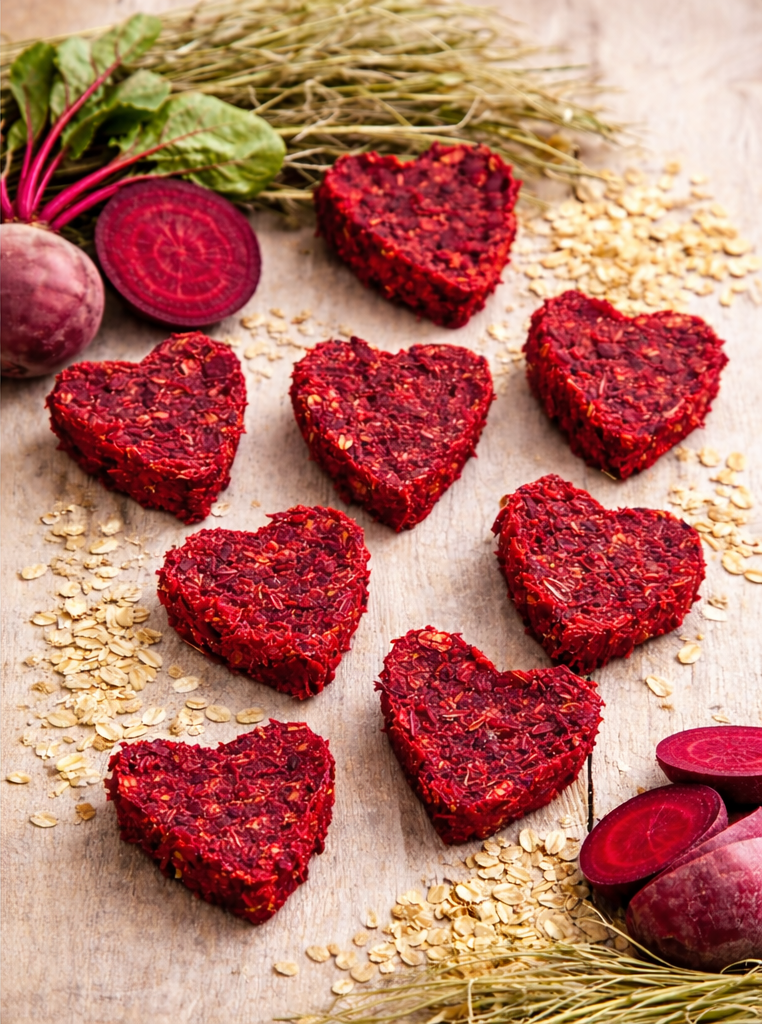 Biscuit équestre™ en forme de cœur – Édition Betterave